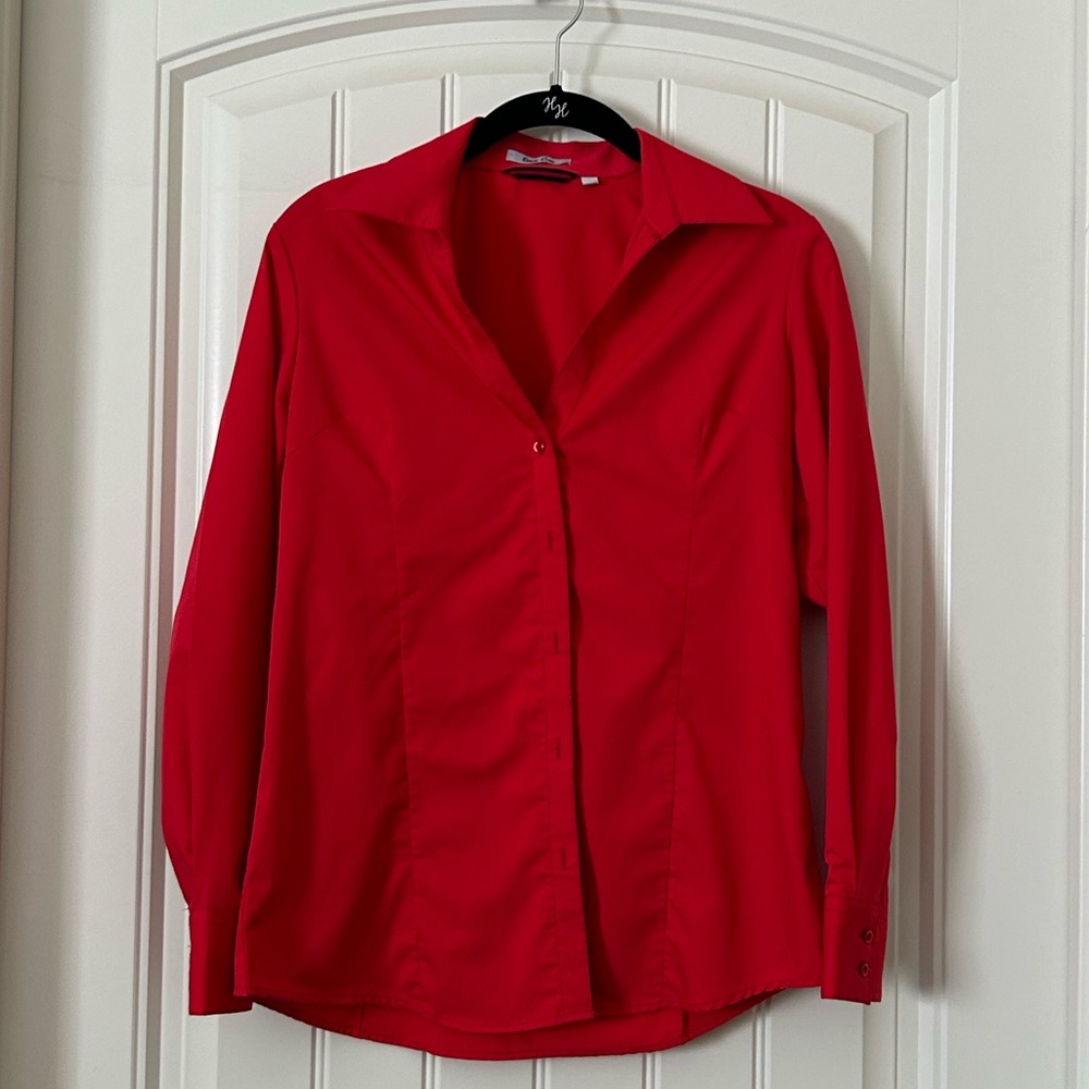Red Button-Up Shirt